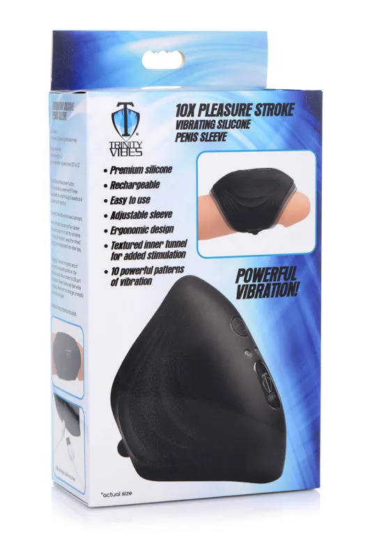 XR Brand Male Sex Toys 10X Pleasure Stroke Vibrating Silicone Penis Sleeve XR Brand Male Sex Toys 10X Pleasure Stroke Vibrating Silicone Penis Sleeve