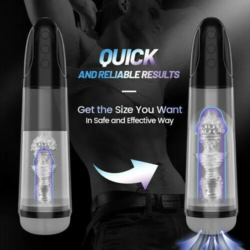 2 in 1 Electric Penis Enlargement Pump And Masturbator | Lusty Age Male Sex Toys
