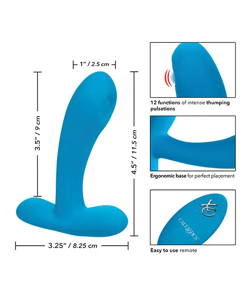 Anal | Silicone Pulsing Pleaser W/remote - Blue - CalExotics Anal | Silicone Pulsing Pleaser W/remote - Blue - CalExotics
