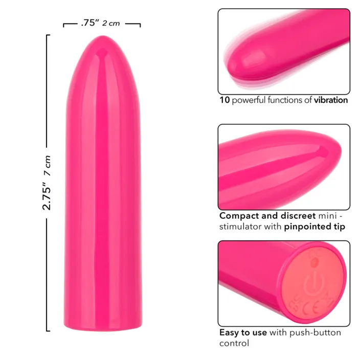 Calexotics Vibrators | Turbo Buzz Classic Mini Bullet - Pink Calexotics Vibrators | Turbo Buzz Classic Mini Bullet - Pink