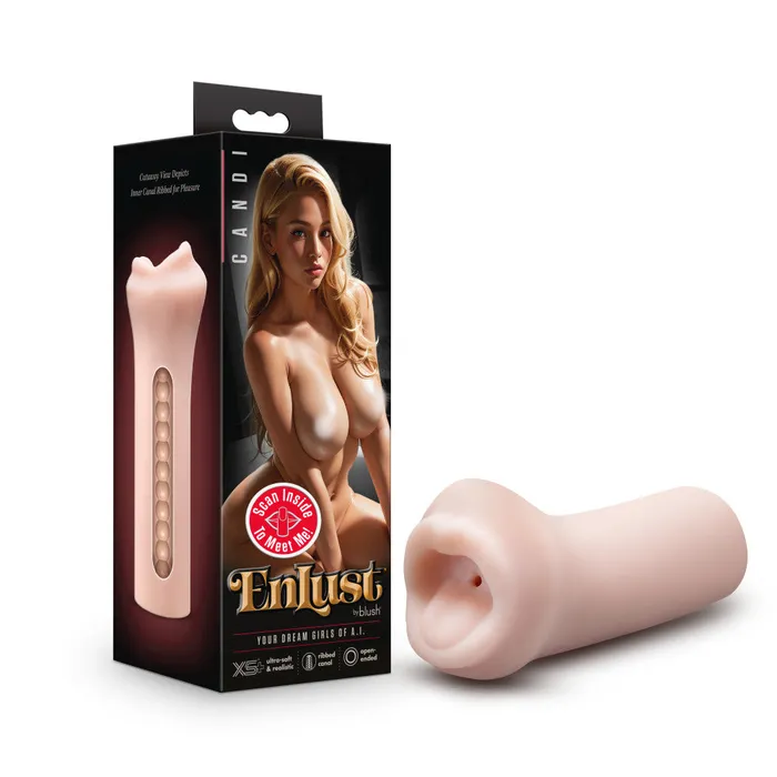 EnLust Candi Flesh Oral Stroker Blush Novelties Male Sex Toys