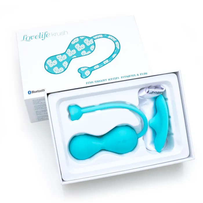Female Sex Toys | Lovelife Krush Kegel Exerciser Turquoise - OhMiBod