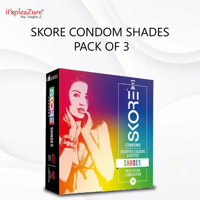 ItspleaZure Male Sex Toys Skore Condom Shades Pack Of 3