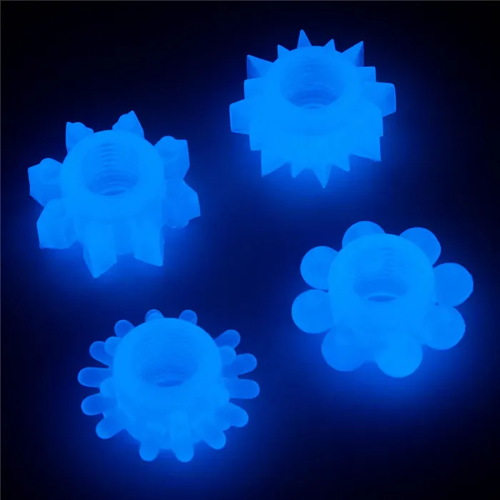 Lovetoy Male Sex Toys | Lumino Play Penis Rings 4 Pack-(lv343011)