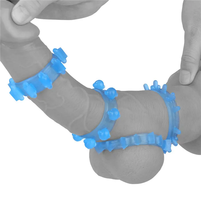 Lovetoy Male Sex Toys | Lumino Play Penis Rings 4 Pack-(lv343011)