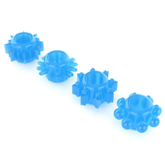 Lovetoy Male Sex Toys | Lumino Play Penis Rings 4 Pack-(lv343011)