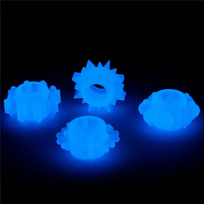 Lovetoy Male Sex Toys | Lumino Play Penis Rings 4 Pack-(lv343011)