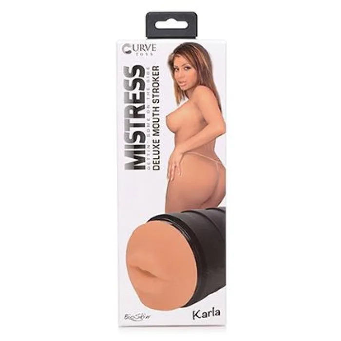 Male Sex Toys | Curve Toys Mistress Karla Deluxe Mouth Stroker - Medium Male Sex Toys | Curve Toys Mistress Karla Deluxe Mouth Stroker - Medium