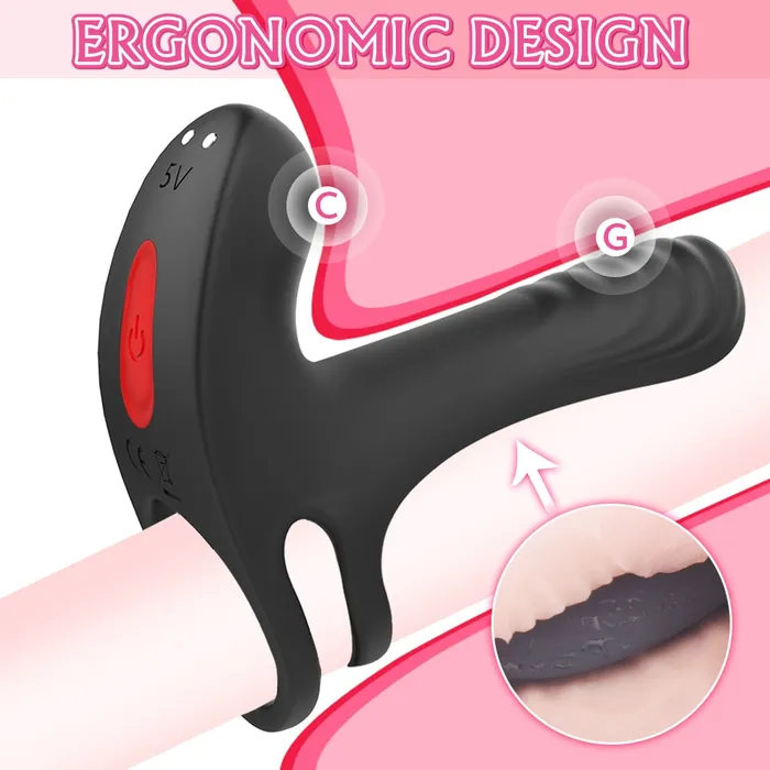 Male Sex Toys | Lusty Age Elastic Delay Vibrating Cock Ring Stretchy Intense Clit Stimulation Vibrator