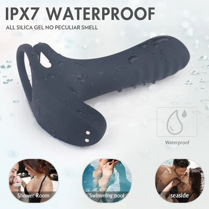 Male Sex Toys | Lusty Age Elastic Delay Vibrating Cock Ring Stretchy Intense Clit Stimulation Vibrator