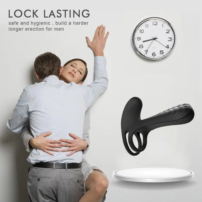 Male Sex Toys | Lusty Age Elastic Delay Vibrating Cock Ring Stretchy Intense Clit Stimulation Vibrator