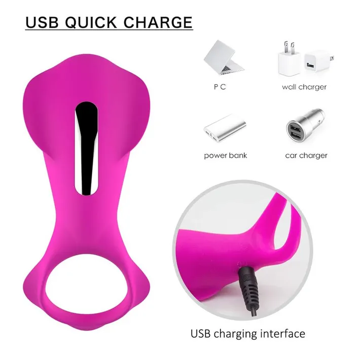 Male Sex Toys | Lusty Age Penis Vibration Ring Cock Powerful Vibrator Clitoris Stimulator Prostate Vibrator