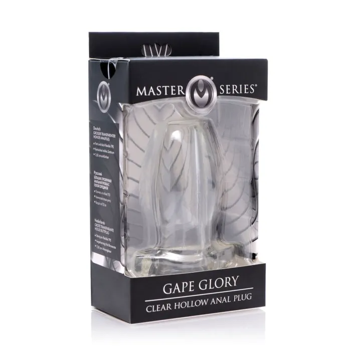 Male Sex Toys | Peephole Clear Hollow Anal Plug - Large - XR Brands Master Series Male Sex Toys | Peephole Clear Hollow Anal Plug - Large - XR Brands Master Series