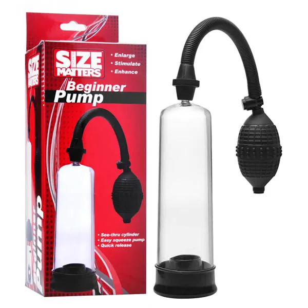 Male Sex Toys Size Matters Beginner Pump Clear Pump XR Brands