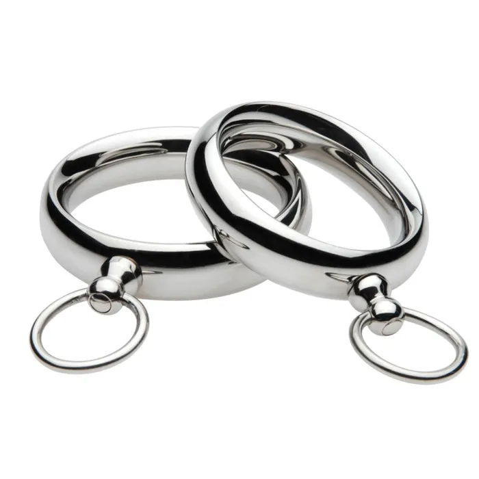 Male Sex Toys XR Brands Master Series Lead Me Stainless Steel Cock Ring 175 Male Sex Toys XR Brands Master Series Lead Me Stainless Steel Cock Ring 175