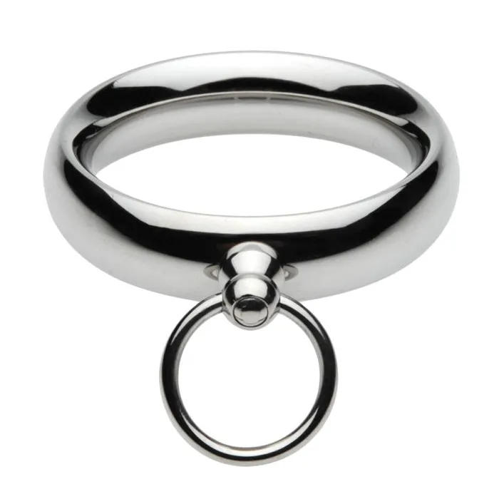 Male Sex Toys | XR Brands Master Series Lead Me Stainless Steel Cock Ring- 1.75 Male Sex Toys | XR Brands Master Series Lead Me Stainless Steel Cock Ring- 1.75