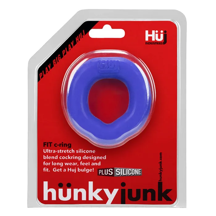Oxballs Male Sex Toys Hunkyjunk Fit Ergo CRing Cobalt