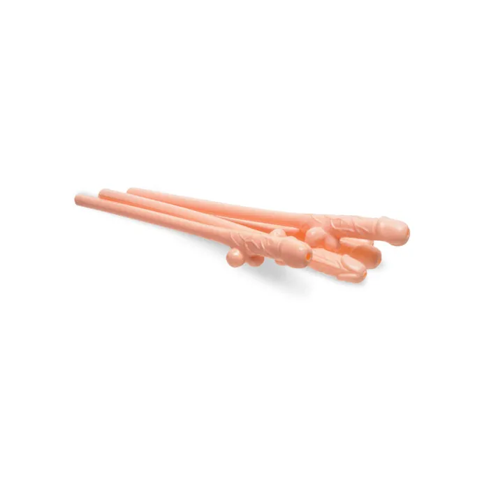 Pipedream Male Sex Toys | Bachelorette Party Favors Pecker Sipping Straws - 144 Piece Display - Light
