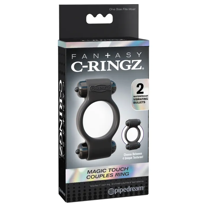 Pipedream Vibrators | Fantasy C-Ringz Magic Touch Couples Ring - Black Pipedream Vibrators | Fantasy C-Ringz Magic Touch Couples Ring - Black