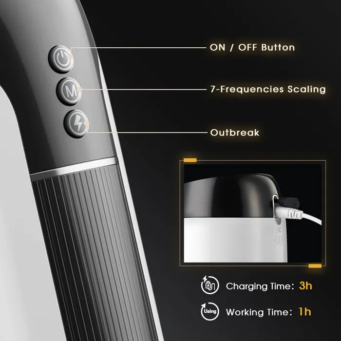 Playfulsextoy Male Sex Toys | Wearable 7 Thrusting & Vibrating Heating Vocable Masturbator