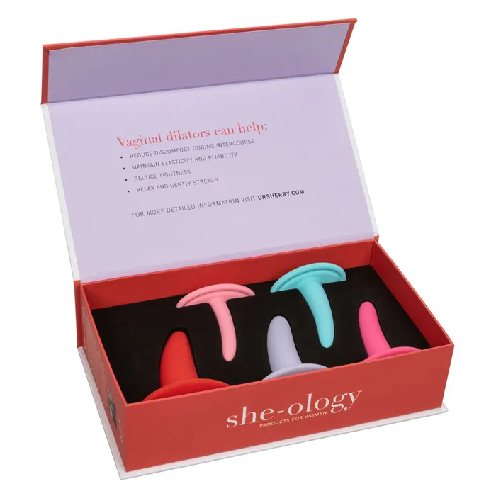 She-ology 5 Piece Wearable Vaginal Dilator Set - Set of 5 Vaginal Dilators | Calexotics Male Sex Toys