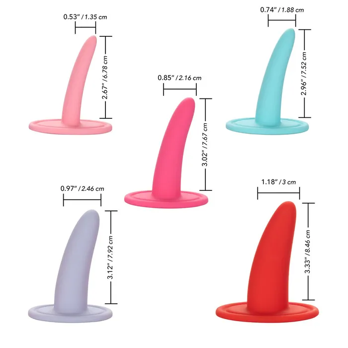 She-ology 5 Piece Wearable Vaginal Dilator Set - Set of 5 Vaginal Dilators | Calexotics Male Sex Toys