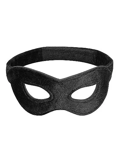 Shots America Anal | Velvet & Velcro Eye Mask Adjustable Black