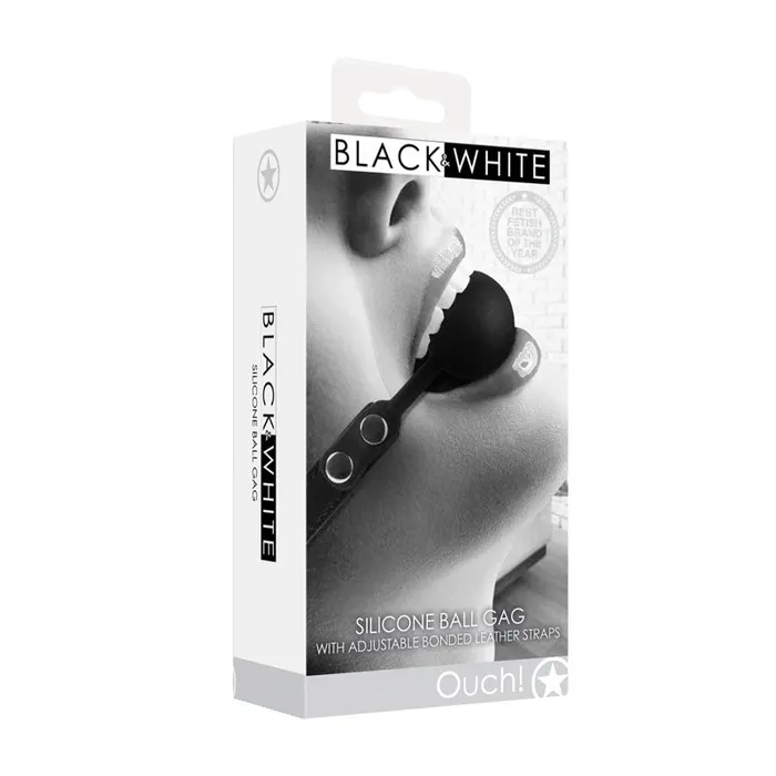 Shots Toys Male Sex Toys OUCH BW Silicone Ball Gag with Adjustable Strapsou676blk Shots Toys Male Sex Toys OUCH BW Silicone Ball Gag with Adjustable Strapsou676blk