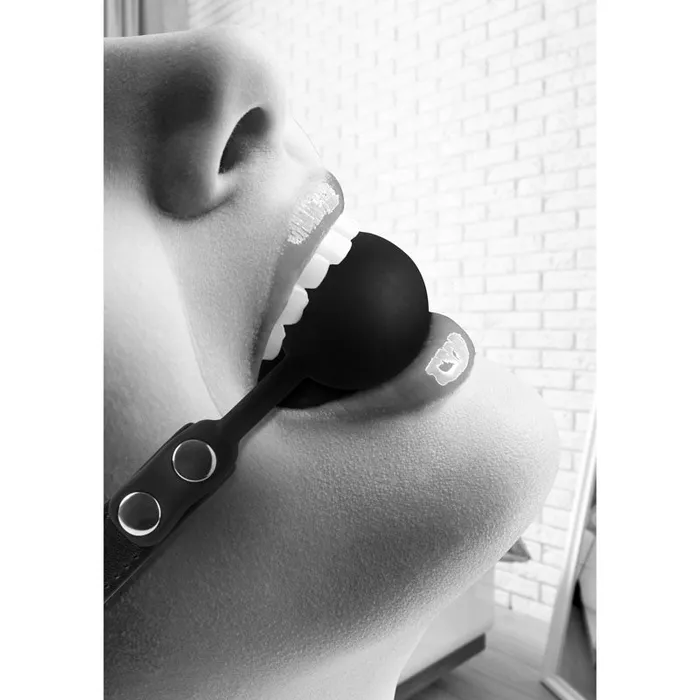 Shots Toys Male Sex Toys | OUCH! BW Silicone Ball Gag with Adjustable Straps-(ou676blk) Shots Toys Male Sex Toys | OUCH! BW Silicone Ball Gag with Adjustable Straps-(ou676blk)