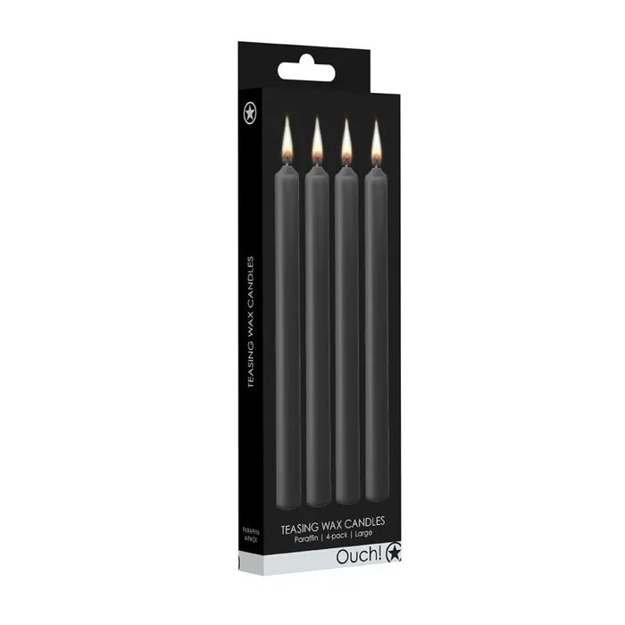 Teasing Wax Candles Large - Blk - 4-Pack | Shots Male Sex Toys Teasing Wax Candles Large - Blk - 4-Pack | Shots Male Sex Toys