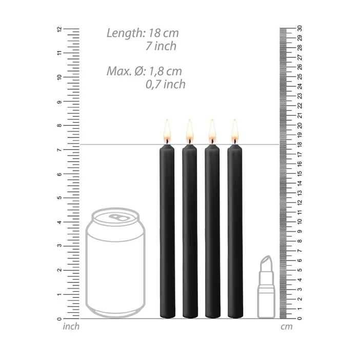 Teasing Wax Candles Large - Blk - 4-Pack | Shots Male Sex Toys Teasing Wax Candles Large - Blk - 4-Pack | Shots Male Sex Toys
