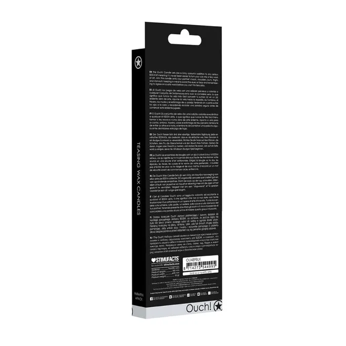 Teasing Wax Candles Large - Blk - 4-Pack | Shots Male Sex Toys Teasing Wax Candles Large - Blk - 4-Pack | Shots Male Sex Toys