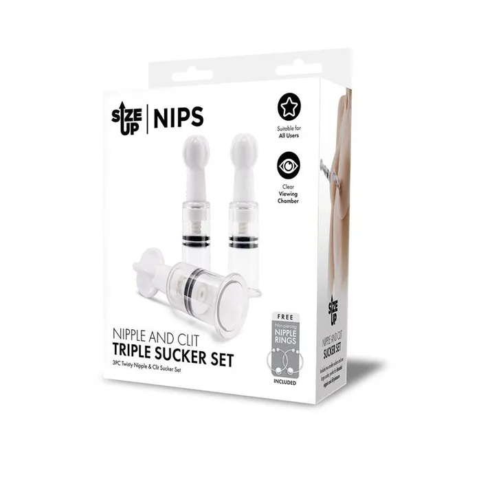 Xgen Products Size Up Nipple and Clit Triple Sucker Setsu102 Male Sex Toys Xgen Products Size Up Nipple and Clit Triple Sucker Setsu102 Male Sex Toys