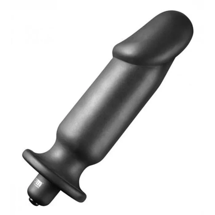 XR Brands Tom of Finland Male Sex Toys Tom of Fin Silicone Vibrating Anal Plug Medium XR Brands Tom of Finland Male Sex Toys Tom of Fin Silicone Vibrating Anal Plug Medium