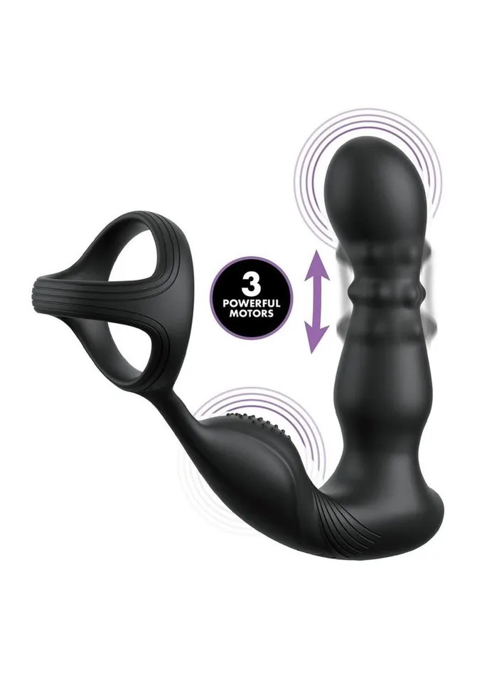 Anal Fantasy Elite Male Sex Toys Anal Fantasy Elite AssGasm Side and Glide Rechargeable Silicone Prostate Stimulator