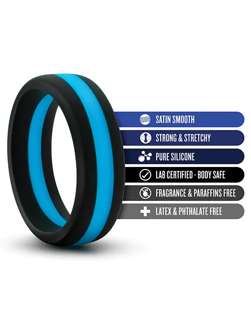 Blush Novelties Anal Blush Performance Silicone Go Pro Cock Ring BlackBlue