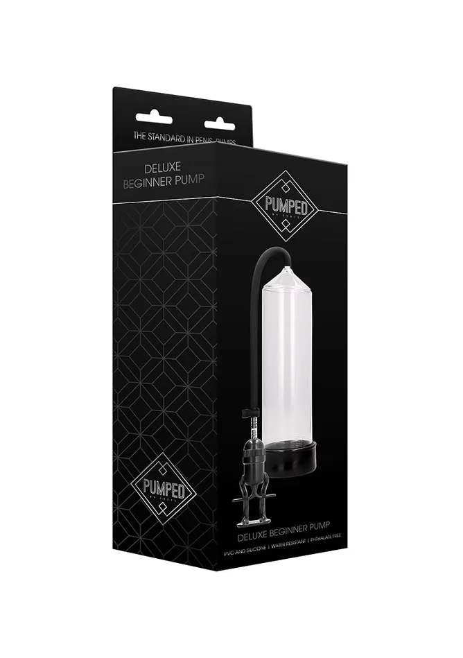 Deluxe Beginner Pump Transparent Shots Pumped Male Sex Toys