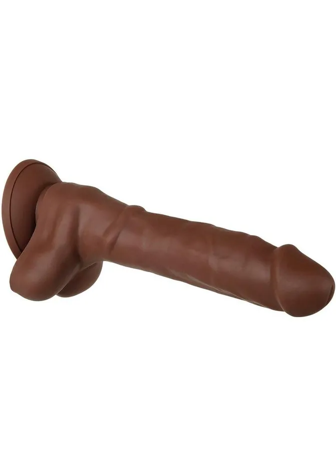 Dildos Evolved Real Supple Poseable Silicone Dildo with Balls