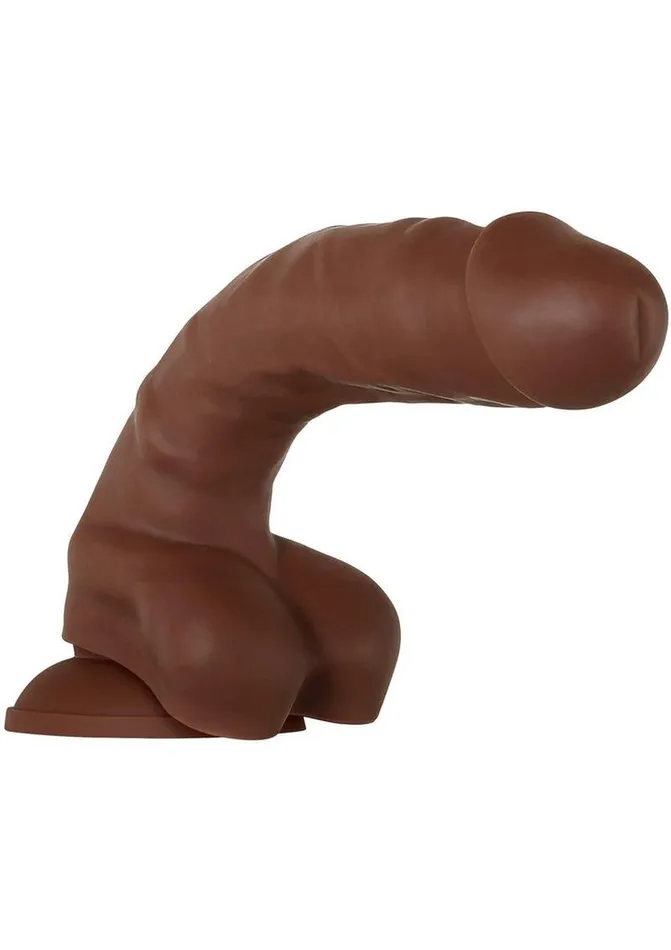 Dildos Evolved Real Supple Poseable Silicone Dildo with Balls
