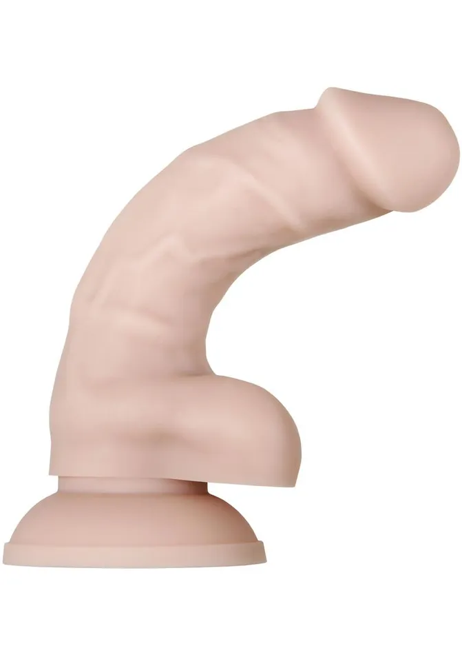 Dildos Evolved Real Supple Poseable Silicone Dildo with Balls