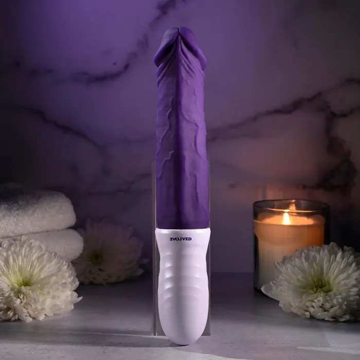 Evolved Vibrators Evolved PLUM THRUST Purple 29 cm USB Rechargeable Thrusting Vibrator Evolved Vibrators Evolved PLUM THRUST Purple 29 cm USB Rechargeable Thrusting Vibrator