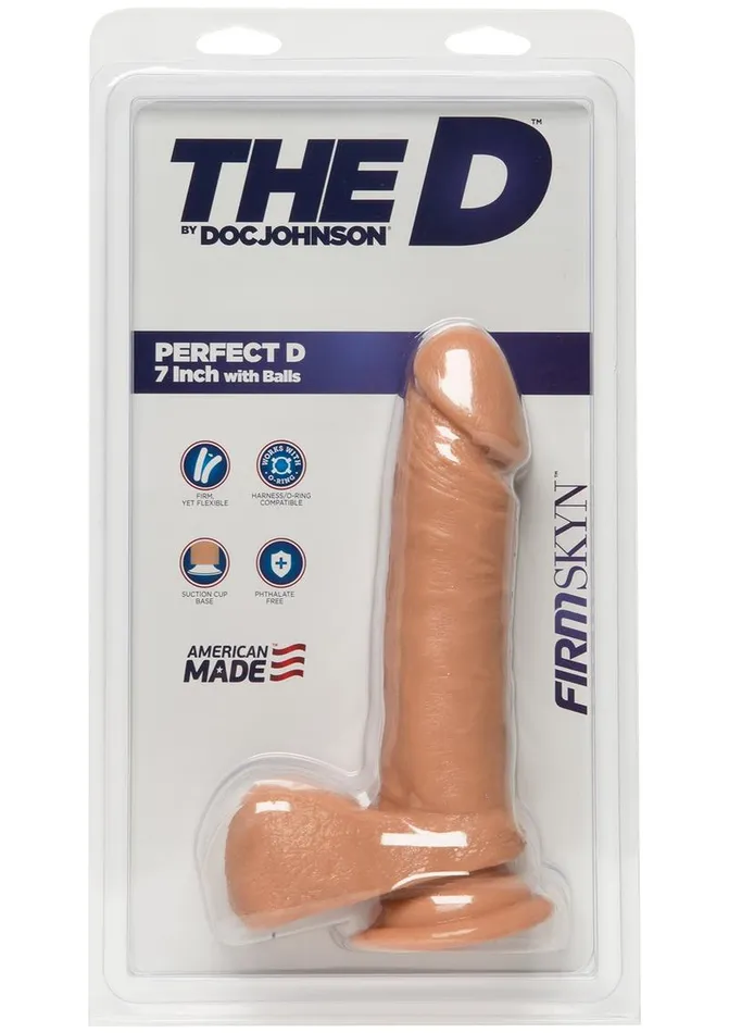 Female Sex Toys The D Perfect D Firmskyn Dildo with Balls The D