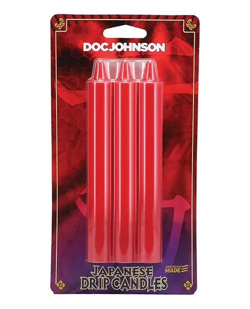 Japanese Drip Candles Pack Of 3 Doc Johnson Male Sex Toys
