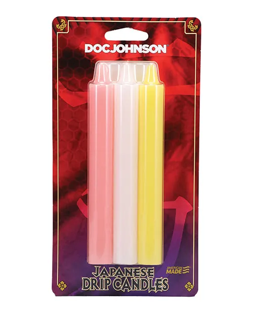 Japanese Drip Candles Pack Of 3 Doc Johnson Male Sex Toys