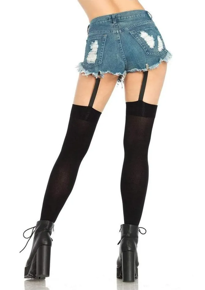 Leg Avenue Leg Avenue Opaque Thigh Highs with Attached Clip Garter Male Sex Toys Leg Avenue Leg Avenue Opaque Thigh Highs with Attached Clip Garter Male Sex Toys