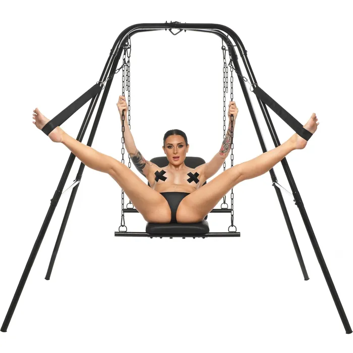 Lime Prometheus Male Sex Toys Throne Adjustable Sex Sling with Stand