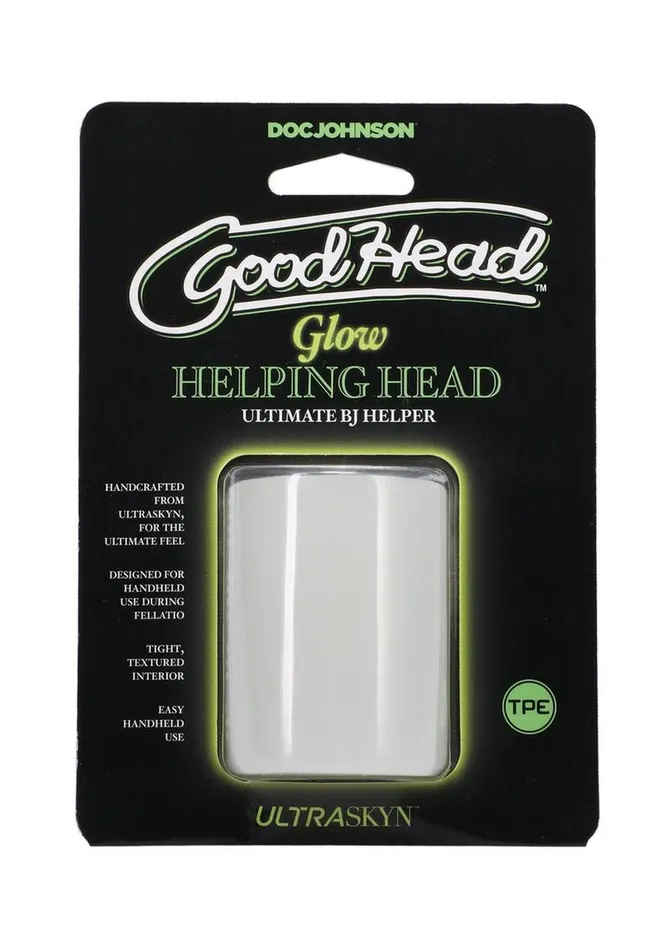 Male Sex Toys Goodhead Glow Helping Head Glow In The Dark Mini Stroker GoodHead