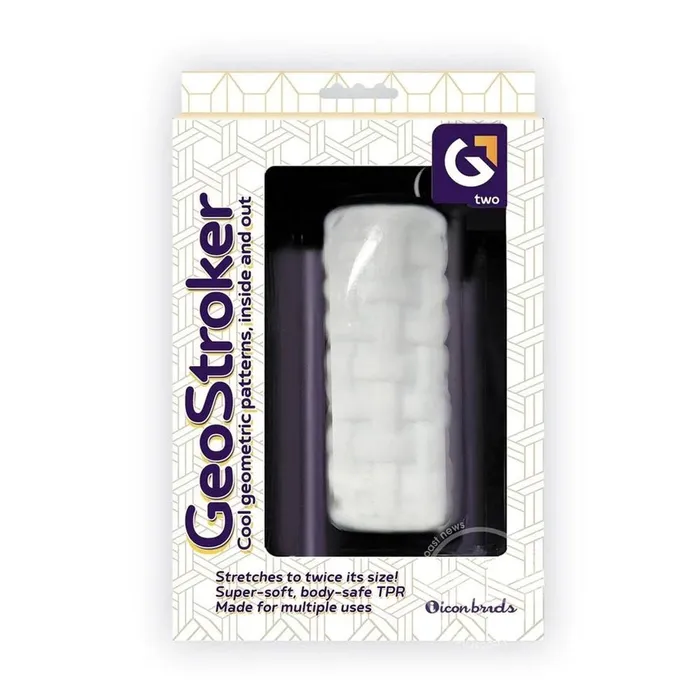 Male Sex Toys Icon Brands GeoStroker 2 White 127 cm Stroker