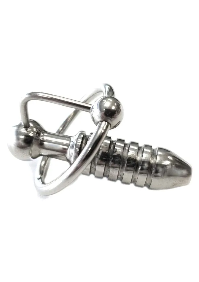 Male Sex Toys Rouge Stainless Steel Hollow Beaded Urethral Probe and Cock Ring Rouge Male Sex Toys Rouge Stainless Steel Hollow Beaded Urethral Probe and Cock Ring Rouge