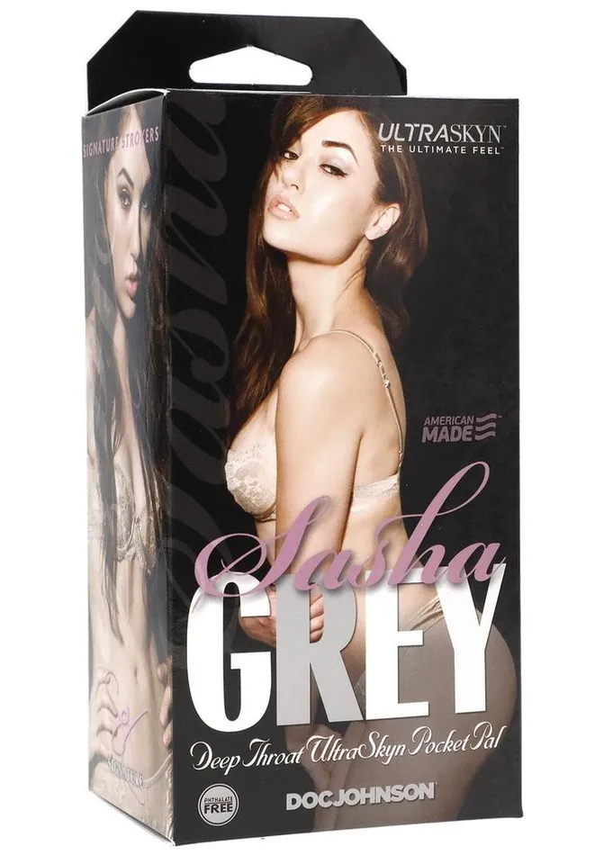 Male Sex Toys Sasha Grey Ultraskyn Deep Throat Pocket Masturbator Mouth Doc Johnson